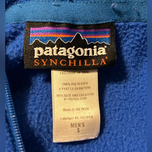 Patagonia Fleece 1/4 Zip Jacket- Men's Small - Picture 3 of 3